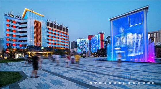 城市夜景燈光照明