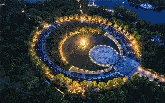 城市建筑燈光秀