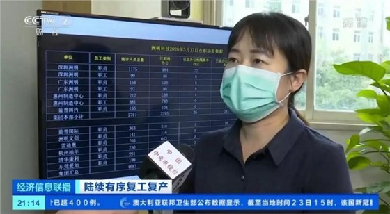 洲明總裁辦副主任賈黎接受央視采訪