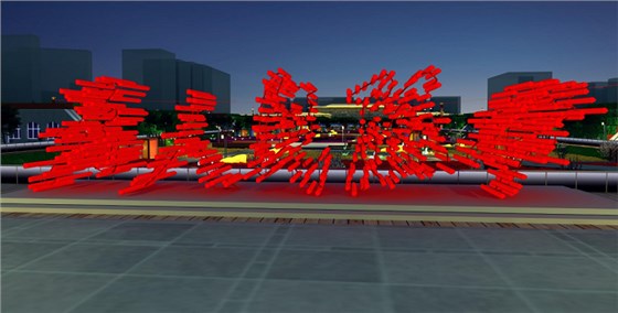 延安中軸線夜景規(guī)劃設計