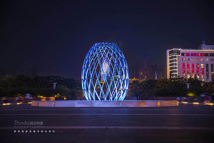 燈光秀里年味足，春節燈光真美麗