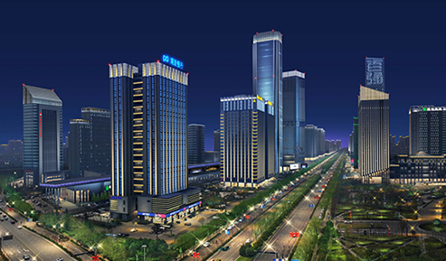 西安錦業(yè)路和唐延路夜景規(guī)劃