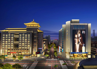 西安碑林區(qū)粉巷、德福巷夜景亮化設(shè)計